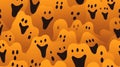 seamless halloween ghost pattern