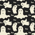 Seamless Halloween ghost pattern