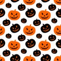 seamless pumpkin pattern and background vector illustration
