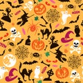 Seamless Halloween Pattern Royalty Free Stock Photo