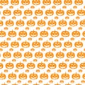 Seamless Halloween pumpkin Royalty Free Stock Photo