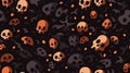 seamless halloween seamless pattern with skulls vector price 1 credit usd 1