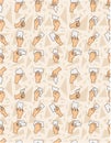 Seamless hand card pattern Royalty Free Stock Photo