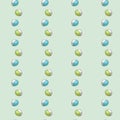 Seamless hand draw pattern with baby rattle Royalty Free Stock Photo