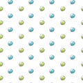 Seamless hand draw pattern with baby rattle Royalty Free Stock Photo