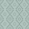 Seamless hand drawn geometric tribal pattern with rhombuses and triangles. Vector navajo design. Royalty Free Stock Photo