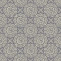 Seamless hand drawn mandala pattern. Vintage elements in oriental style with grunge effect. Can be used as fabric, paper and page Royalty Free Stock Photo