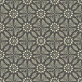 Seamless hand drawn mandala pattern. Vintage elements in oriental style with grunge effect. Can be used as fabric, paper and page Royalty Free Stock Photo