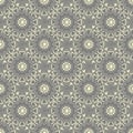 Seamless hand drawn mandala pattern. Vintage elements in oriental style with grunge effect. Can be used as fabric, paper and page Royalty Free Stock Photo