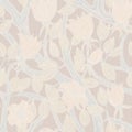 Seamless vintage floral cream pattern