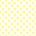 Seamless hand drawn watercolor floral pattern with yellow daisies flowers on white background. Print for fabric wallpaper Royalty Free Stock Photo