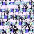 Seamless Hand Drawn Watercolor Pattern. Bright Design for Wallpaper, Tile, Textile, Fabric, Wrapping, Packaging, Camouflage Print.