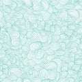 Seamless hand-drawn waves texture.