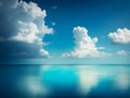 Seamless Harmony: Captivating Sky & Sea Photo for Tranquil Artwork