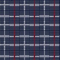 seamless Haunted checks pattern on navy background