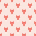 Seamless heart scribble background