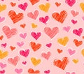 Seamless Hearts background
