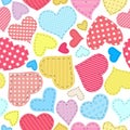 Seamless hearts pattern Royalty Free Stock Photo