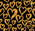 Seamless hearts pattern.