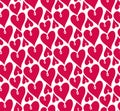 Seamless hearts pattern. Vector repeating texture.valentin muster
