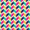 Seamless herringbone tiles colorful pattern