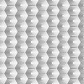Seamless hexagon monochrome pattern, repeating geometric texture, linear structure background