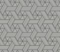 Seamless Hexagon pattern in rattan style, vector