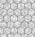 Seamless Hexagon Pattern Royalty Free Stock Photo