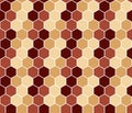 Seamless hexagonal colorful abstract pattern