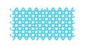 Seamless Hexagonal Mesh Geometric Pattern, vector design Generative AI Royalty Free Stock Photo