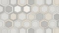 Seamless Hexagonal Pattern Background Texture Modern Geometric Tile Design in Neutral Colors Royalty Free Stock Photo