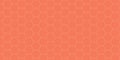 Seamless hexagonal pattern on orange