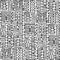 Seamless hieroglyphs pattern