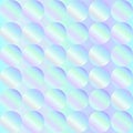 Seamless holographic abstract pattern. Geometric print composed of circles on holographic background. Hologram. Royalty Free Stock Photo