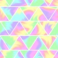 Seamless holographic pattern. Modern trendy design