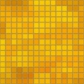 Seamless honey gold square mosaic with borders and white background