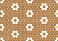 Seamless honeycomb pattern. Vector background hexagonal grid Royalty Free Stock Photo