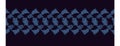 Seamless horizontal banner. Pattern of squares. Bracelets made of shells.