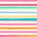 Seamless horizontal stripes pattern. Colorful background. Vector illustration. Generative AI Royalty Free Stock Photo