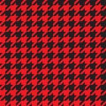 Seamless houndstooth pattern. Vector image. Royalty Free Stock Photo