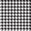 Seamless houndstooth pattern. Vector image. Royalty Free Stock Photo