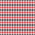 Seamless houndstooth pattern. Vector image. Royalty Free Stock Photo