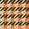 Seamless houndstooth texture. Brown checkered pattern