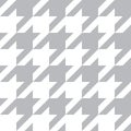 Seamless houndstooth texture. Monochrome checkered pattern