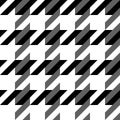 Seamless houndstooth texture. Monochrome checkered pattern