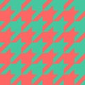 Seamless houndstooth texture. Pink and teal checkered pattern Royalty Free Stock Photo