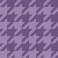 Seamless houndstooth texture. Purple checkered pattern