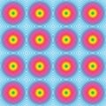 Seamless hypnotic rainbow pattern