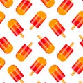 Seamless ice cream pattern Royalty Free Stock Photo