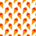 Seamless ice cream pattern Royalty Free Stock Photo